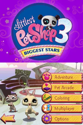 Littlest Pet Shop 3 - Biggest Stars - Purple Team (USA) (En,Fr) screen shot title